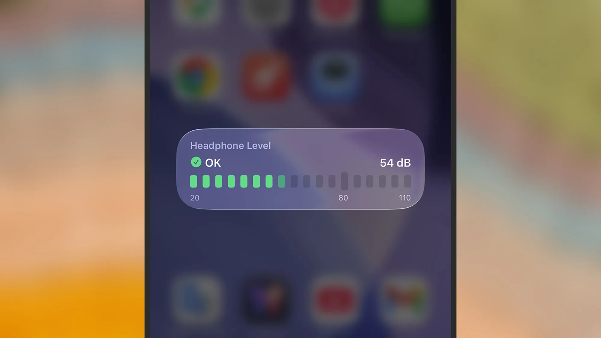 στιγμιότυπο οθόνης της οθόνης θορύβου