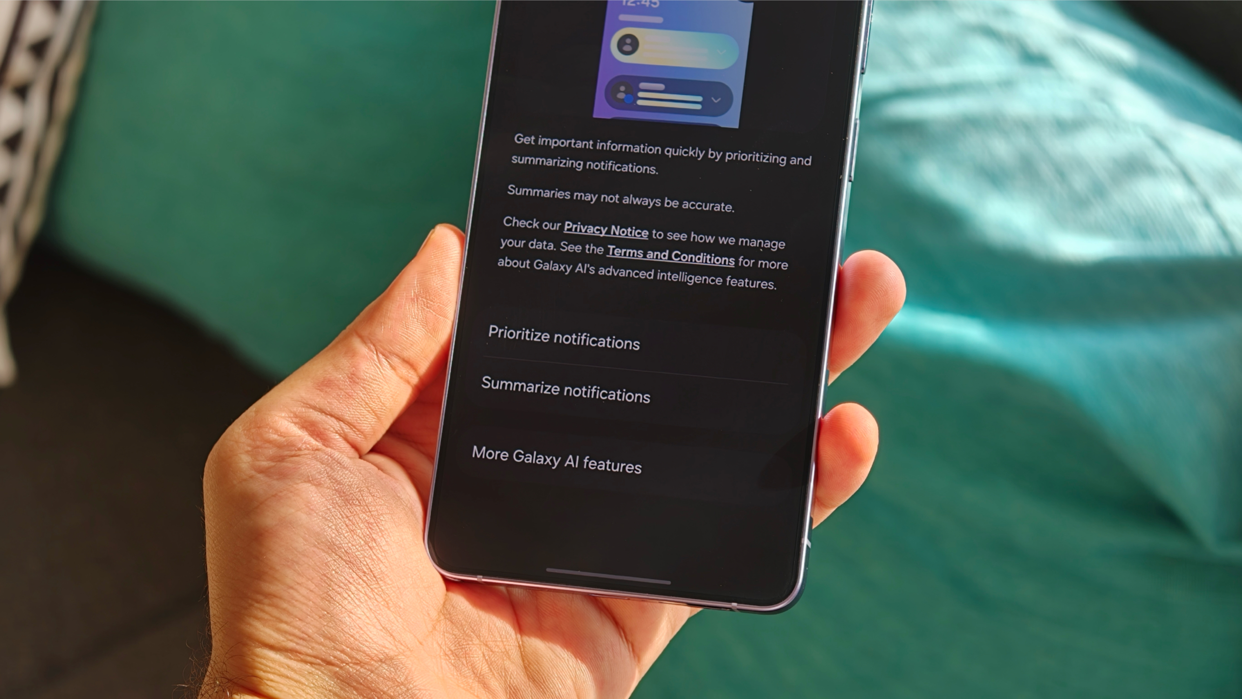 Σύνοψη ειδοποιήσεων και ιεράρχηση της λειτουργίας ειδοποιήσεων στο Galaxy S26 Ultra