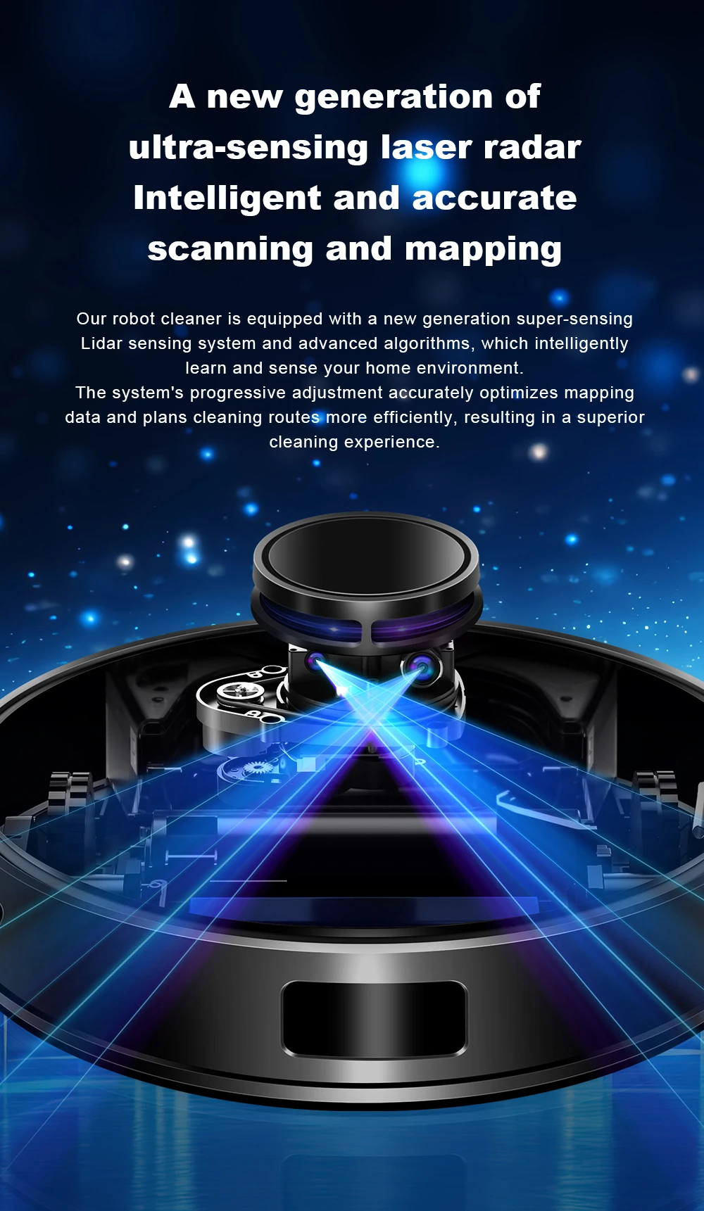 Liectroux M70 Pro Lidar Vacuum Cleaner and Mop Combo Self-emptying Dustbin 3