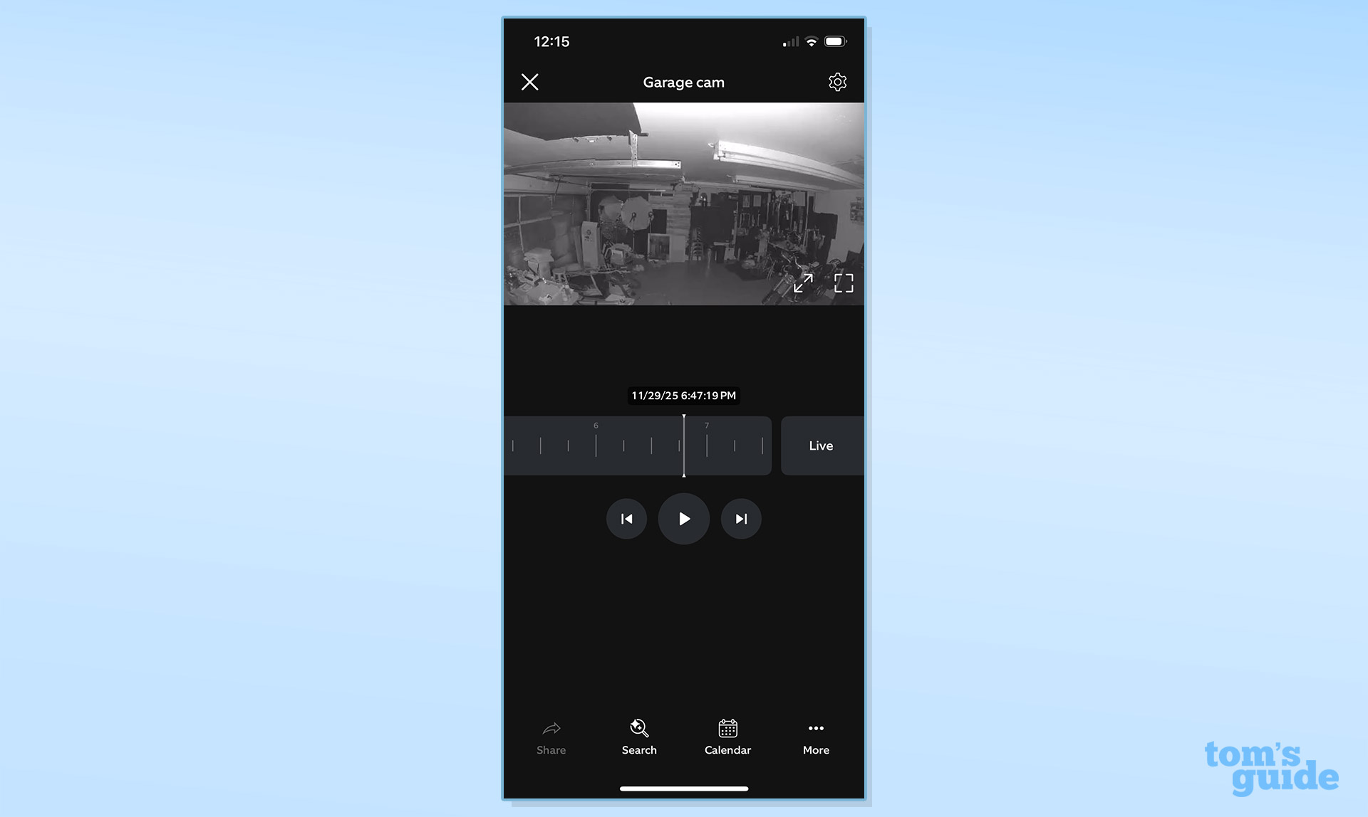 Στιγμιότυπο οθόνης της εφαρμογής Ring Indoor Cam Plus