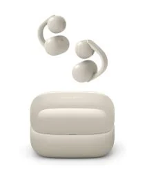 Sony LinkBuds Clip Open-Ear αληθινά ασύρματα ακουστικά, άνετη και ασφαλής εφαρμογή, ελαφριά σχεδίαση με κλιπ, χειριστήρια αφής, ευαισθητοποίηση ήχου περιβάλλοντος, ανθεκτικό στο νερό, αναπαραγωγή έως και 37 ώρες, Greige