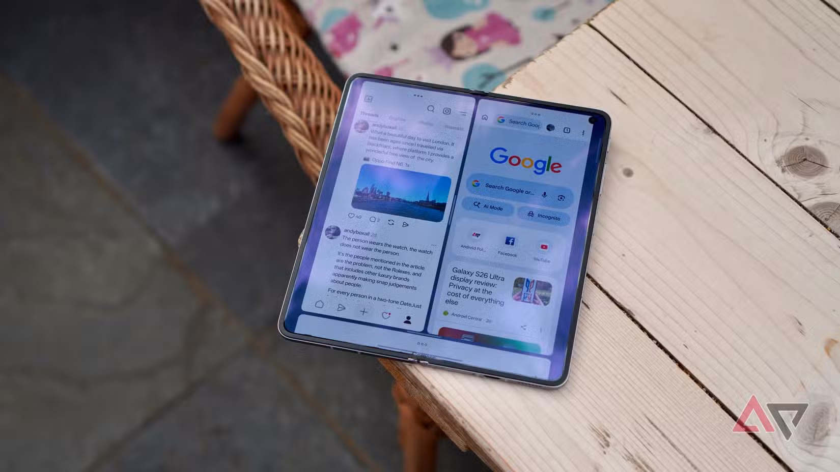 Multiple apps running on the Oppo Find N6