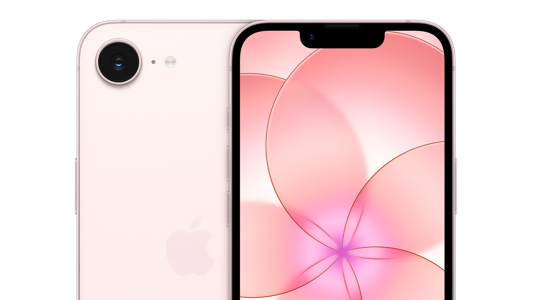 Το μπροστινό και το πίσω μέρος του iPhone 17e