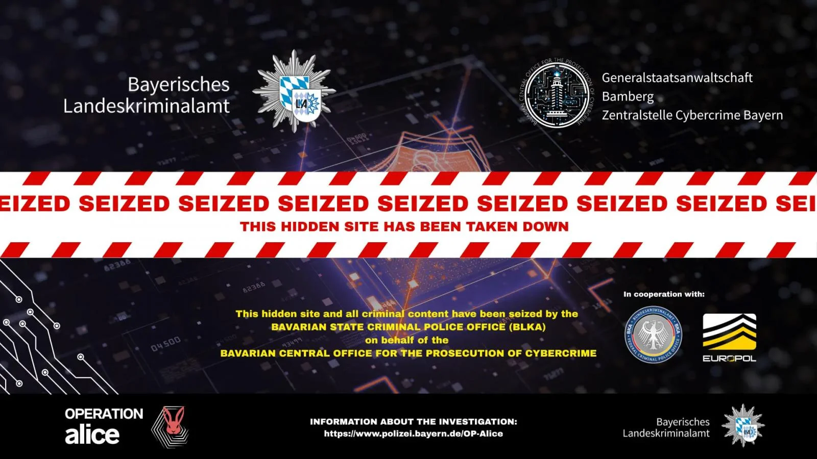 Κατάσχεση banner σε έναν από τους ιστότοπους απάτης