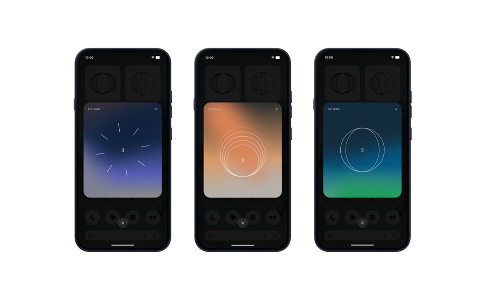 Τίποτα οι τελευταίες ενημερώσεις του λειτουργικού συστήματος δεν προσθέτουν α "Κέντρο χαλάρωσης," μια τριάδα γραφικών στοιχείων που έχουν σχεδιαστεί για να βοηθούν τους χρήστες να απαλύνουν το άγχος τους με ασκήσεις αναπνοής.