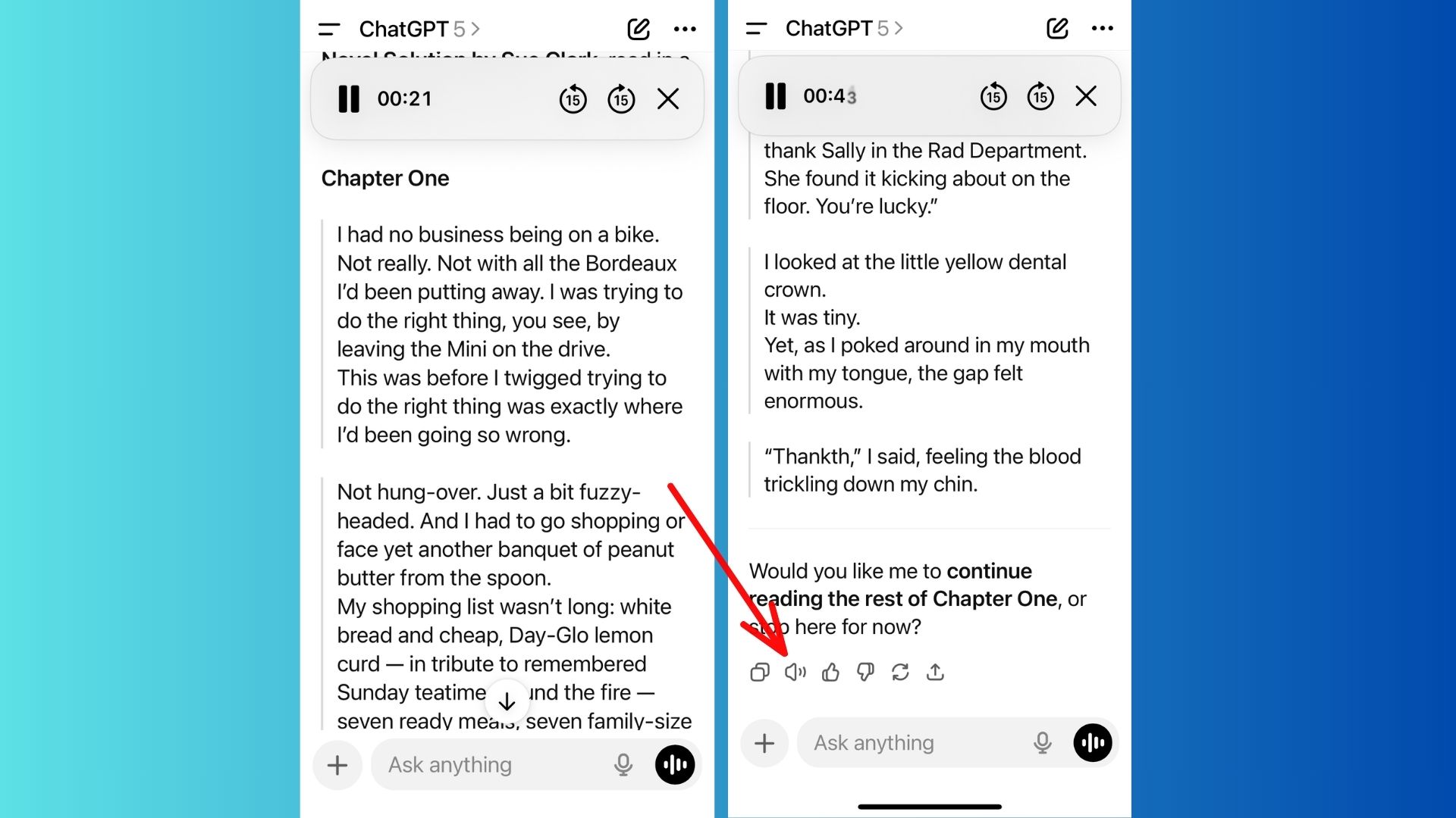 Λειτουργία ChatGPT Read Aloud